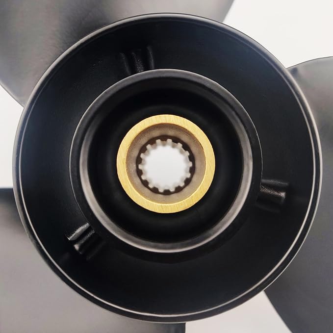 CAPTAIN Propeller 9.25 x 11.5 for Tohatsu Outboard 14 Spline RH Aluminum 3 Blade