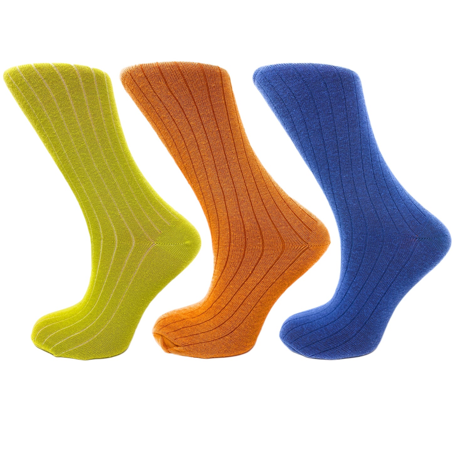 3 Pairs Women’s Mid Calf Socks Colorful Soft Breathable Cotton Blend Moisture Wicking
