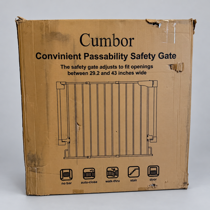 Actual Cumbor gate box; background cleaned, visible wear retained
