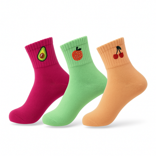 Cute Ankle Socks Women 3 Pairs Kawaii Funny Novelty Cotton Daily Socks