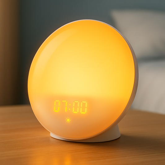 Sunrise Wake-Up Light Alarm Clock FM Radio Dual Alarm USB Night Light