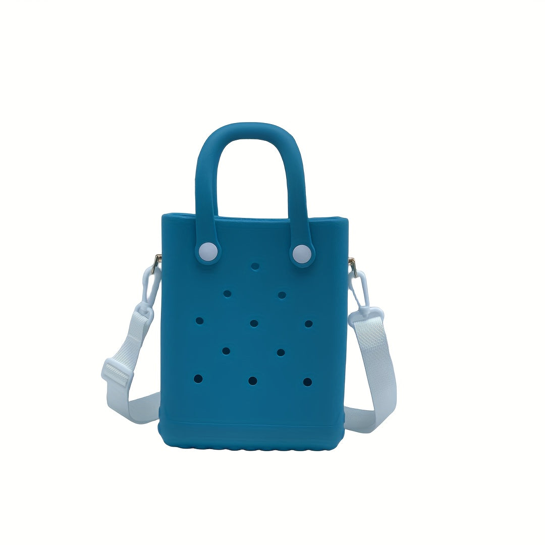 Mini EVA Beach Tote Bag with Detachable Shoulder Strap Cartoon Design