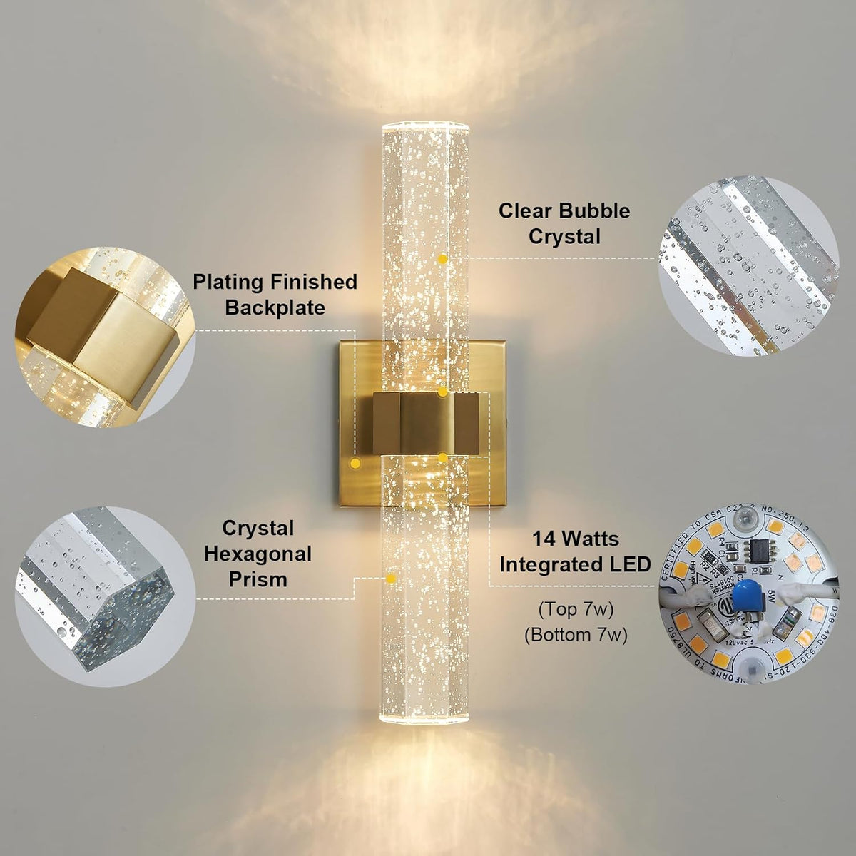 Epinl gold wall sconces manufacturer reference