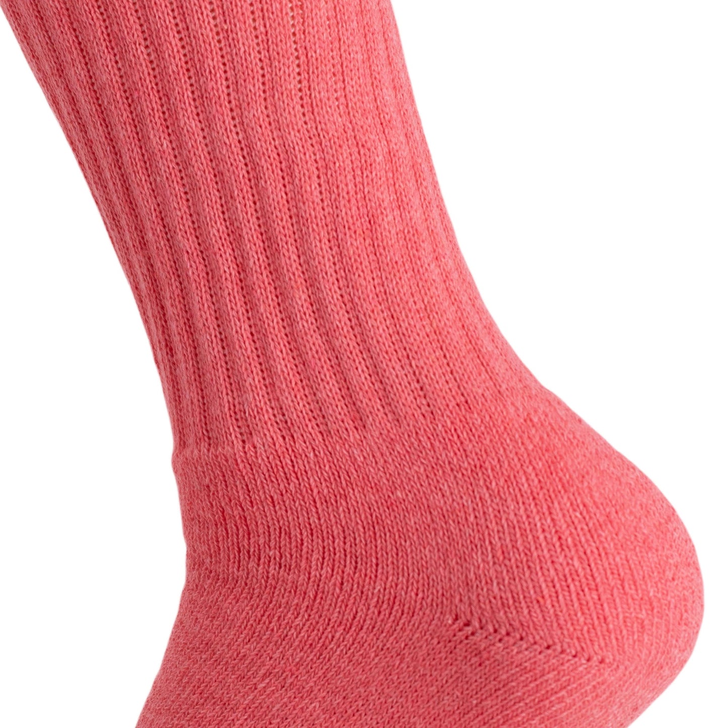 Womens Rose Red Cotton Crew Socks 3 Pack Size 5-10 Soft Breathable Cushioned Fit