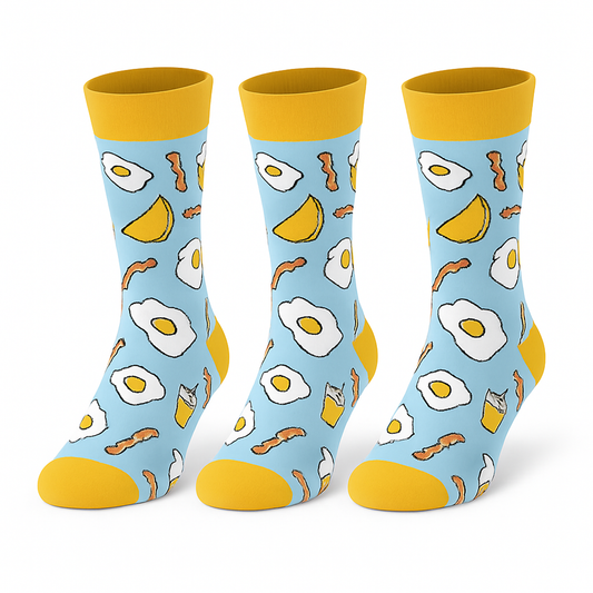 Funny Food Socks 3 Pairs Men Women Novelty Cotton Crew Unisex Gift