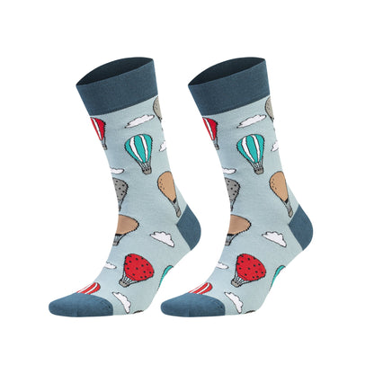 Unisex colorful cotton crew socks, 1 pair, style 11