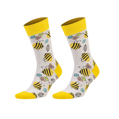 Unisex colorful cotton crew socks, 1 pair, style 3