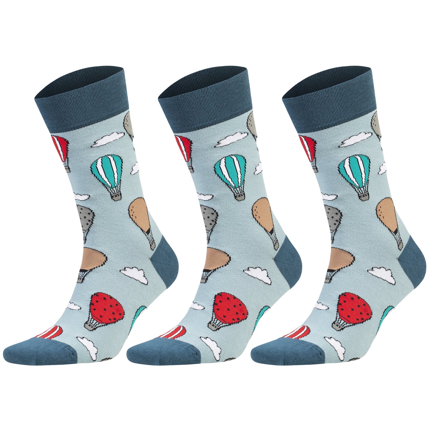 3 Pairs Unisex Colorful Novelty Crew Socks Cotton Dress Gift Fun Animal Fruit