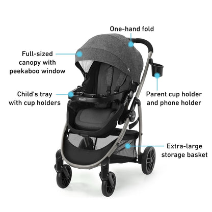Graco Modes Pramette 3-in-1 Stroller Redmond - New