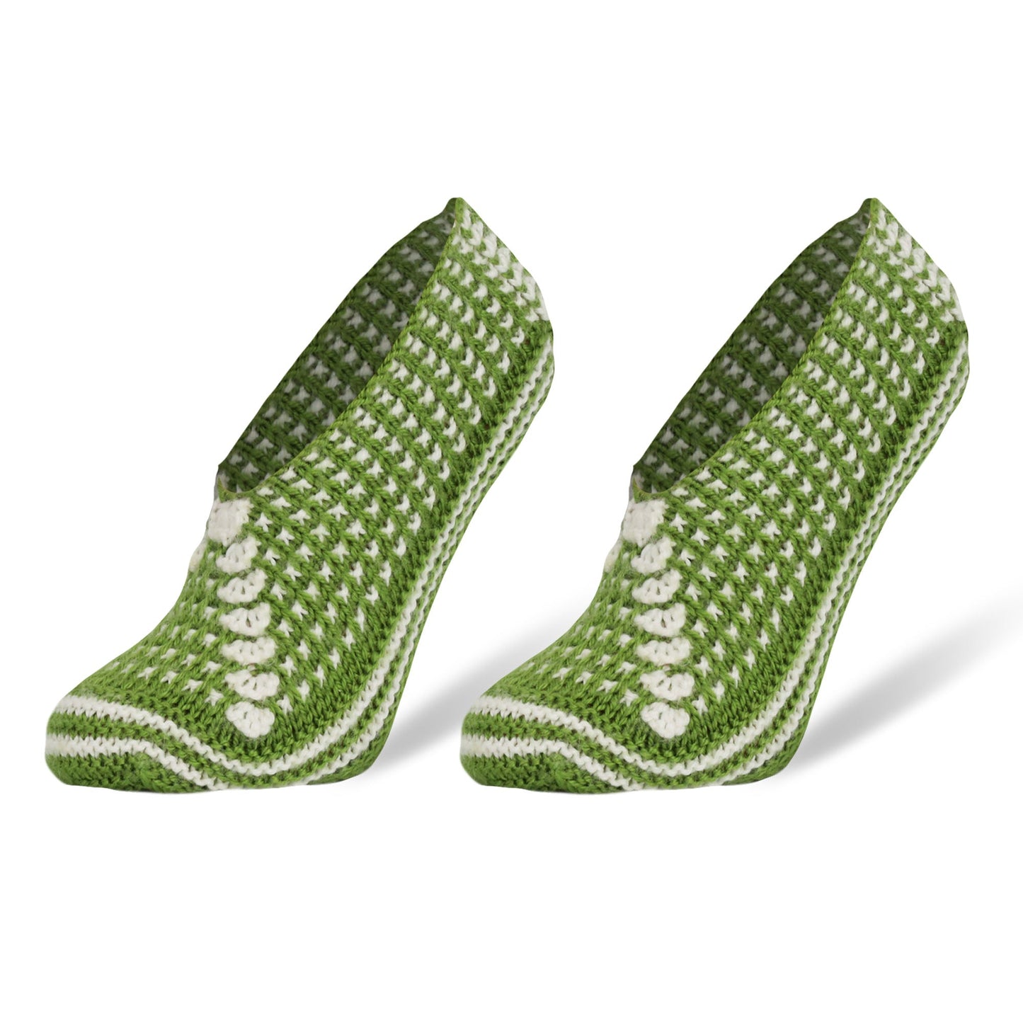Women’s Handmade Crochet Slipper Socks Indoor Soft House Shoes Size 5–7 1 Pair