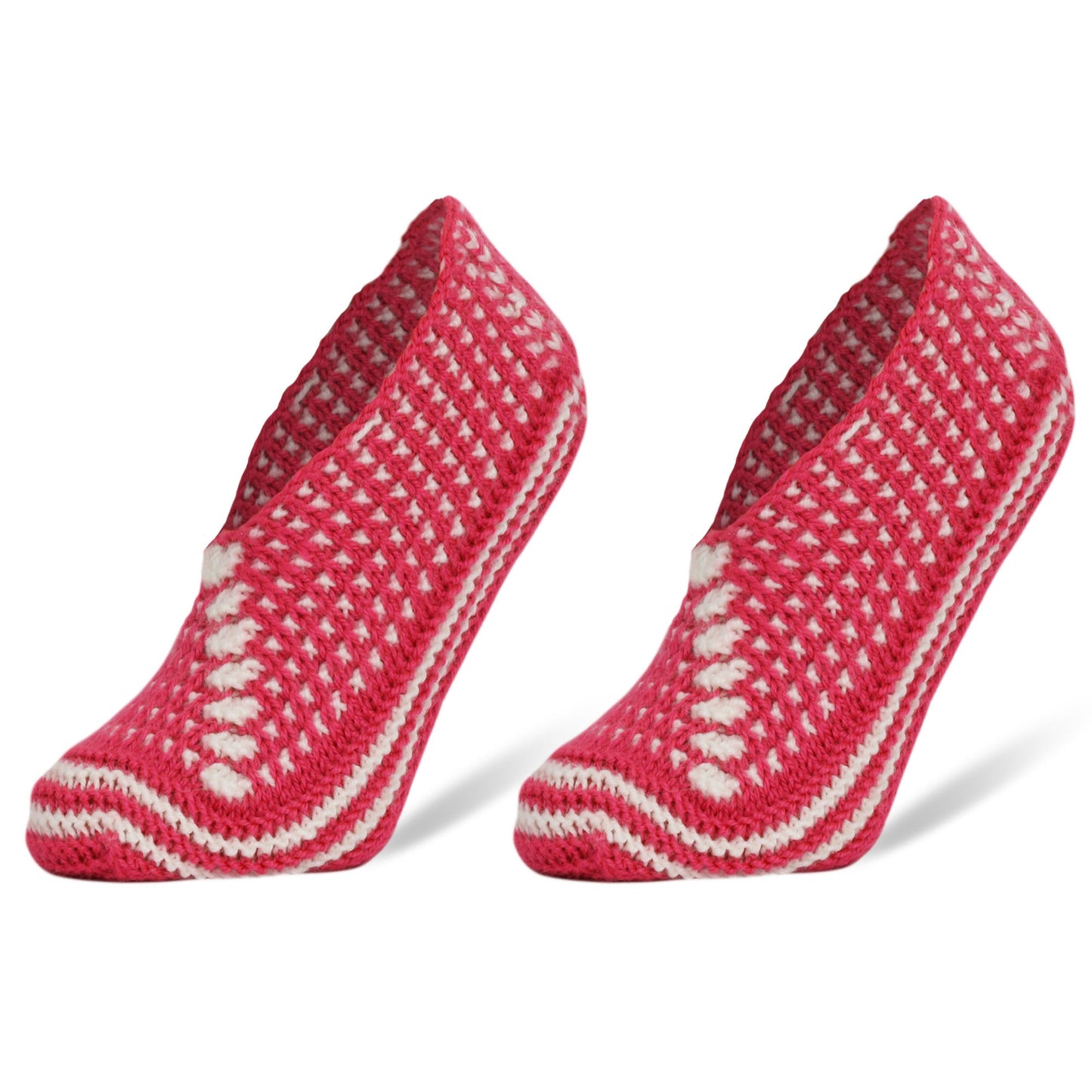 Women’s Handmade Crochet Slipper Socks Indoor Soft House Shoes Size 5–7 1 Pair
