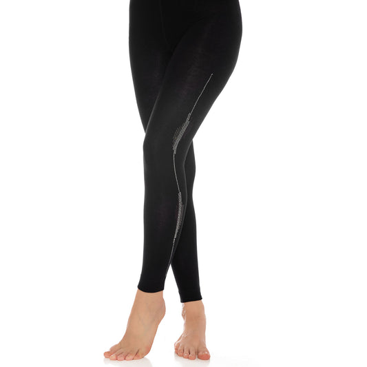 Women’s Bamboo Leggings S-M Soft Stretch Full Length Eco Friendly Pants 1 Pair