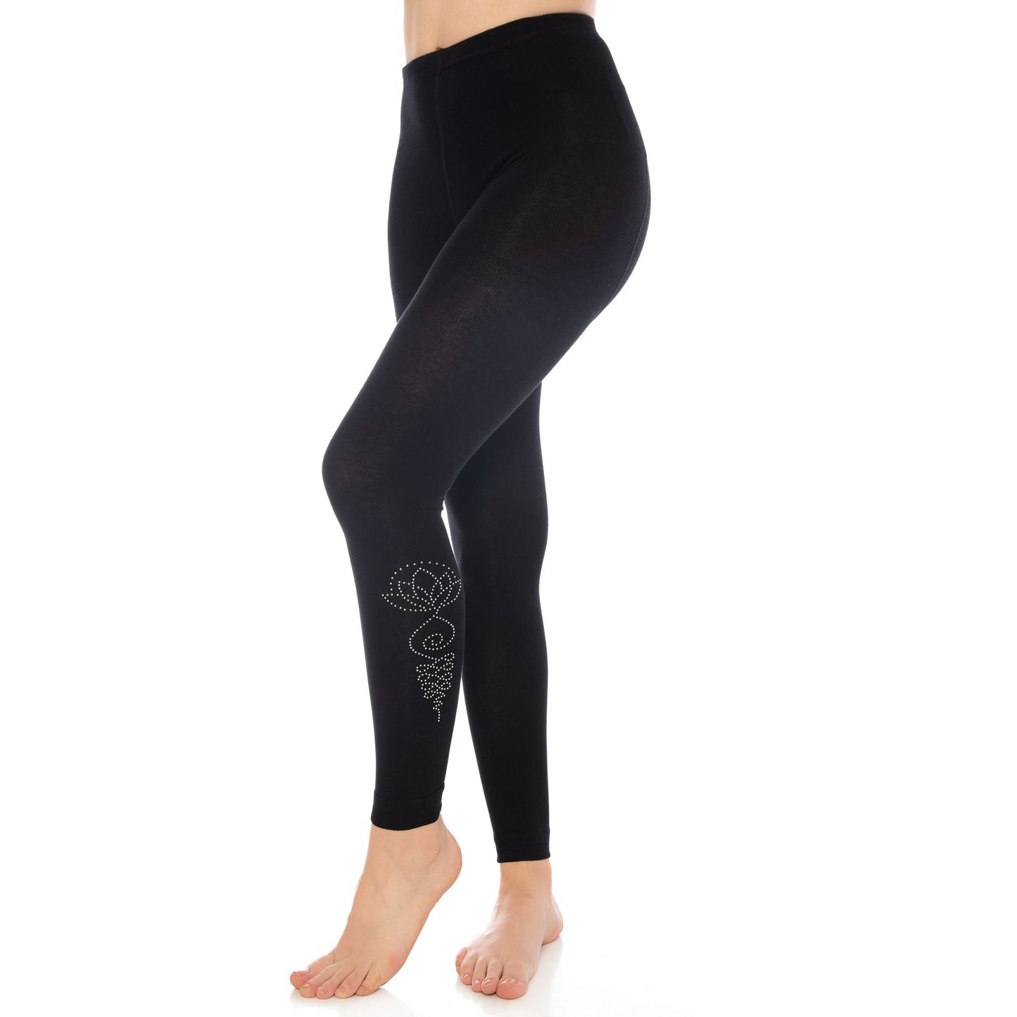 Women’s Bamboo Leggings S-M Soft Stretch Full Length Eco Friendly Pants 1 Pair