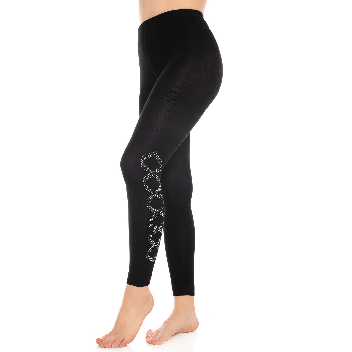 Women’s Bamboo Leggings S-M Soft Stretch Full Length Eco Friendly Pants 1 Pair