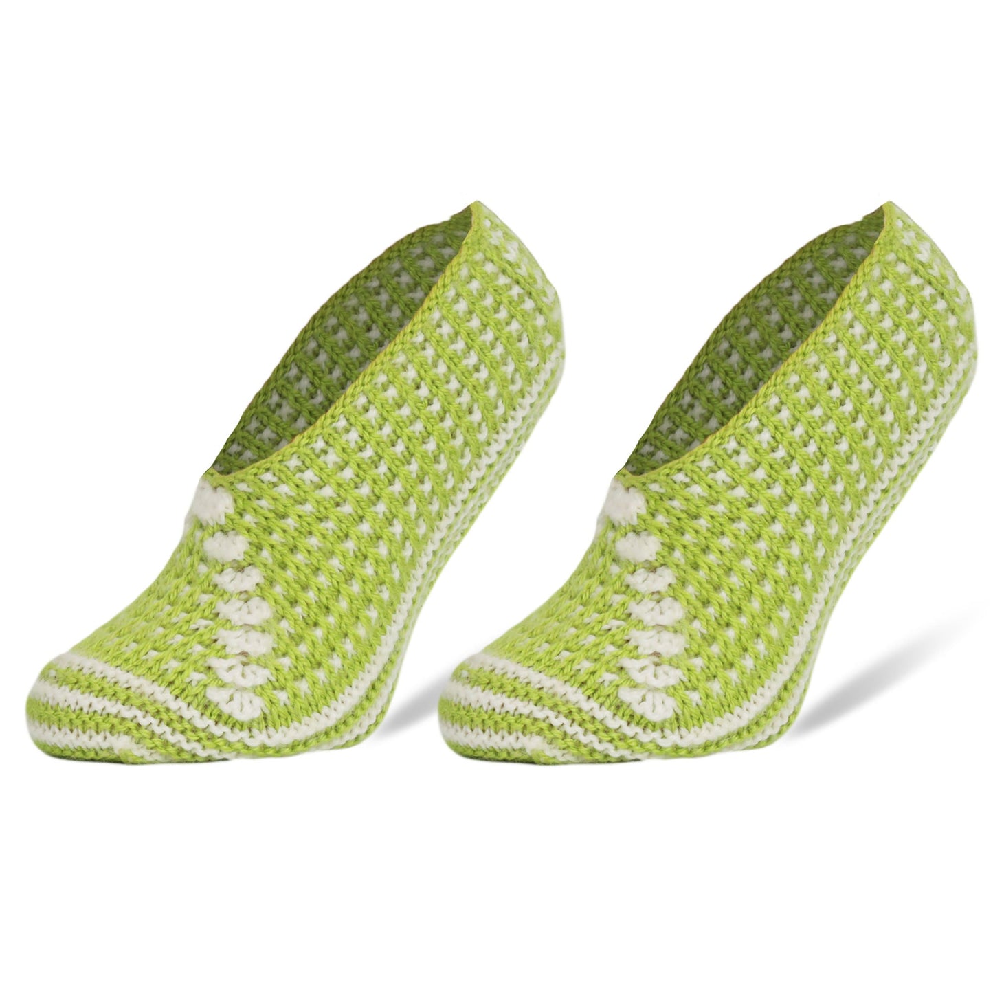 Women’s Handmade Crochet Slipper Socks Indoor Soft House Shoes Size 5–7 1 Pair
