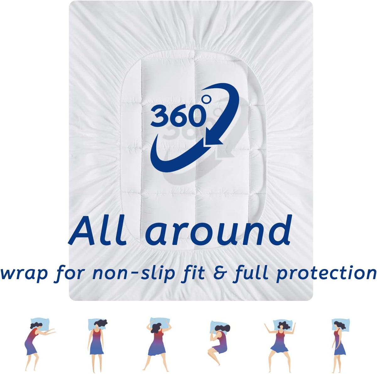 MATBEBY Full XL white topper manufacturer reference 6