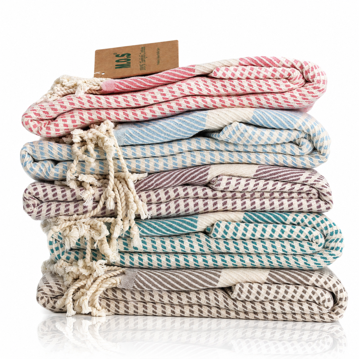 Turkish Beach Towel 71x36 Oversized 100% Cotton Quick Dry Sand Free Lightweight