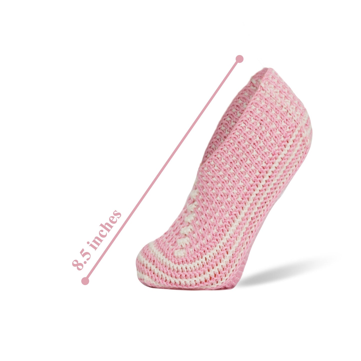 Women’s Handmade Crochet Slipper Socks Indoor Soft House Shoes Size 5–7 1 Pair