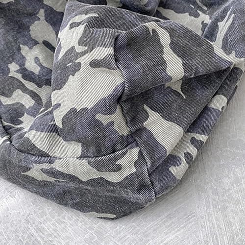 Camouflage Hobo Crossbody Bag Gray Canvas Adjustable Strap Open Box — manufacturer catalog reference