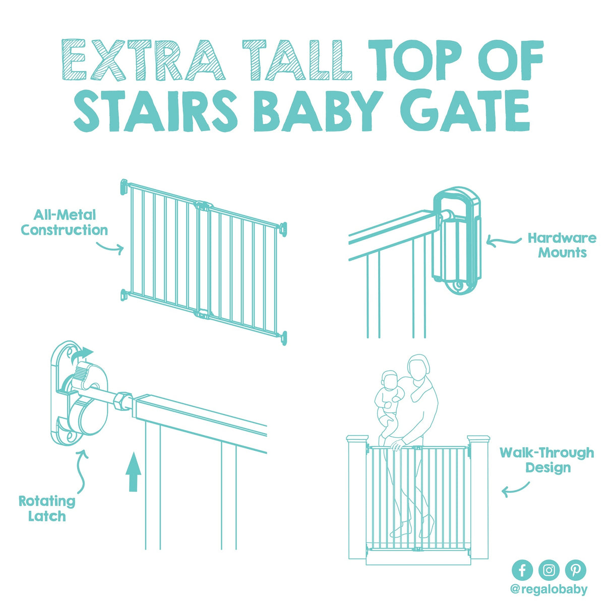 Regalo 1255B black gate manufacturer reference 13