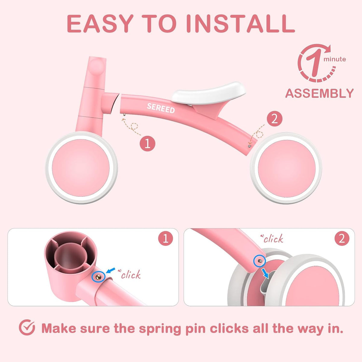 SEREED pink bike manufacturer reference