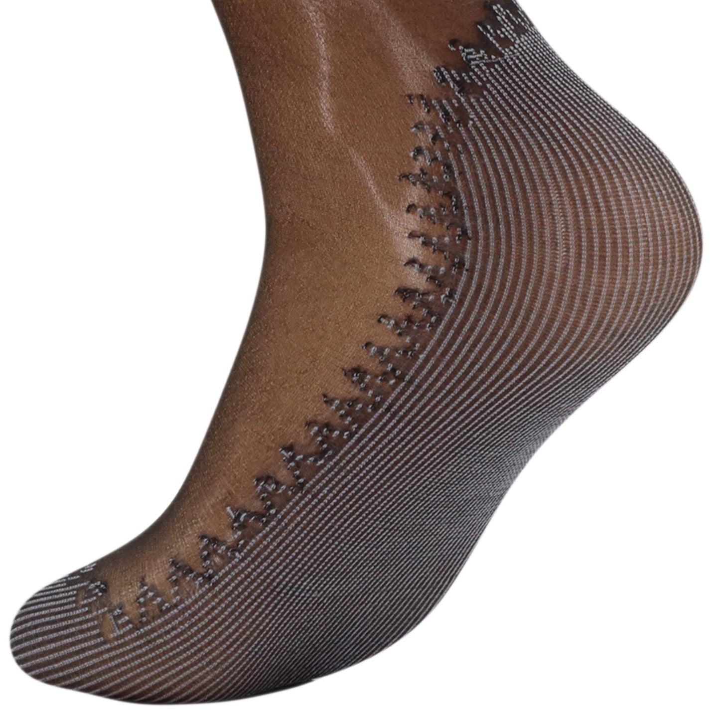 6 Pairs Women’s Anti-Slip Sheer Ankle Socks Cotton Sole Reinforced Toe Low Cut