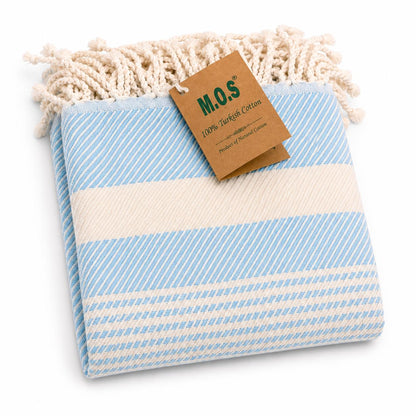 Turkish Beach Towel 71x36 Oversized 100% Cotton Quick Dry Lightweight
