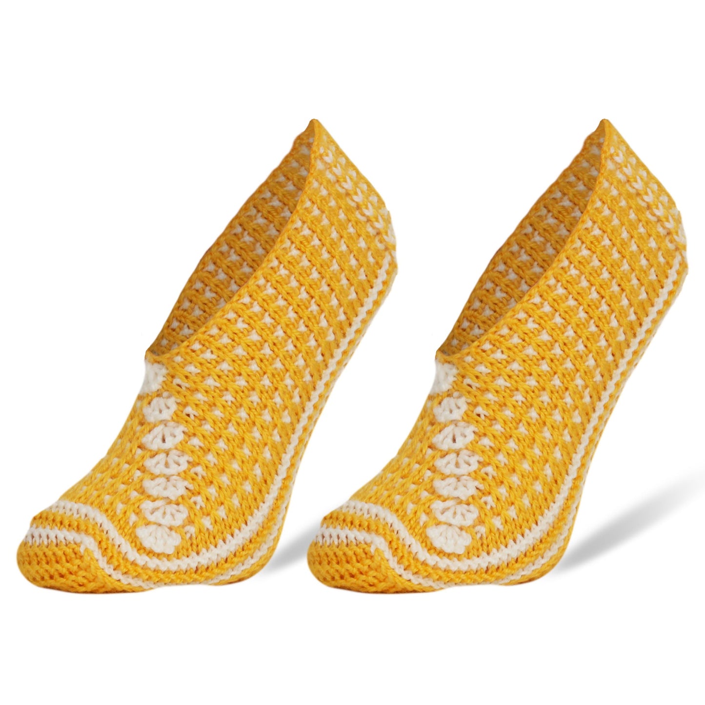 Women’s Handmade Crochet Slipper Socks Indoor Soft House Shoes Size 5–7 1 Pair